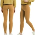 thumbnail image 1 of Fanxing High Rise Leggings for Women Butt Lifting Tummy Control Yoga Pants Stretch Athletic Workout Impact Trousers Brown XL, 1 of 6