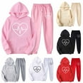 thumbnail image 1 of Fanxing Hoodies Sweatshirt Sets for Women 2 Piece Pants Athleisure Two Piece Set Plus Size Two Piece Tracksuit Y2k Lounge Sets for Women Pants Women JoggersGray,XXXL, 1 of 5