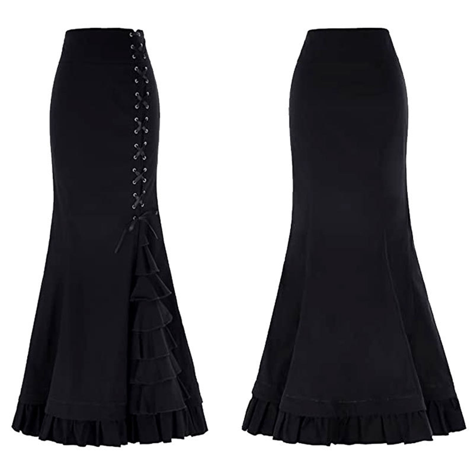 Fanxing Juniors Fall Dresses Women Vintage Mermaid Skirt Goth Punk