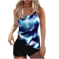 thumbnail image 1 of Fanxing Juniors Tankinis Swimsuits Tops with Padded Bra Tummy Control Bathing Suits Loose Tunics Swimwear Juniors Swimsuits, 1 of 5