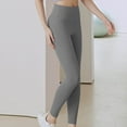 thumbnail image 1 of Fanxing Ladies Leggings Leggings for Women Compression Scrunch Butt Lift Leggings for Women Elastic Waist Ladies Leggings Gray,XL, 1 of 5