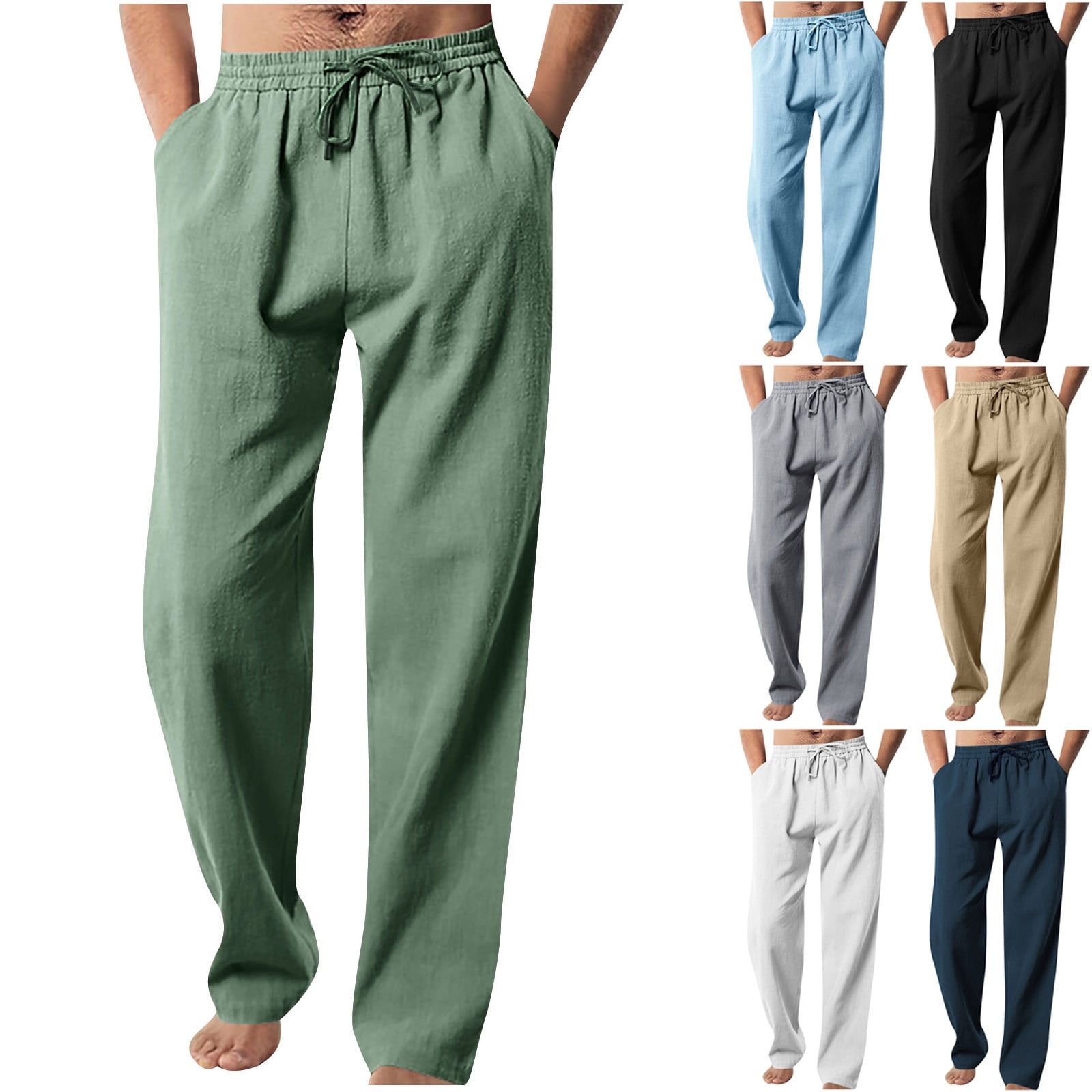 LINEN YOGA Pants Unisex main image 0