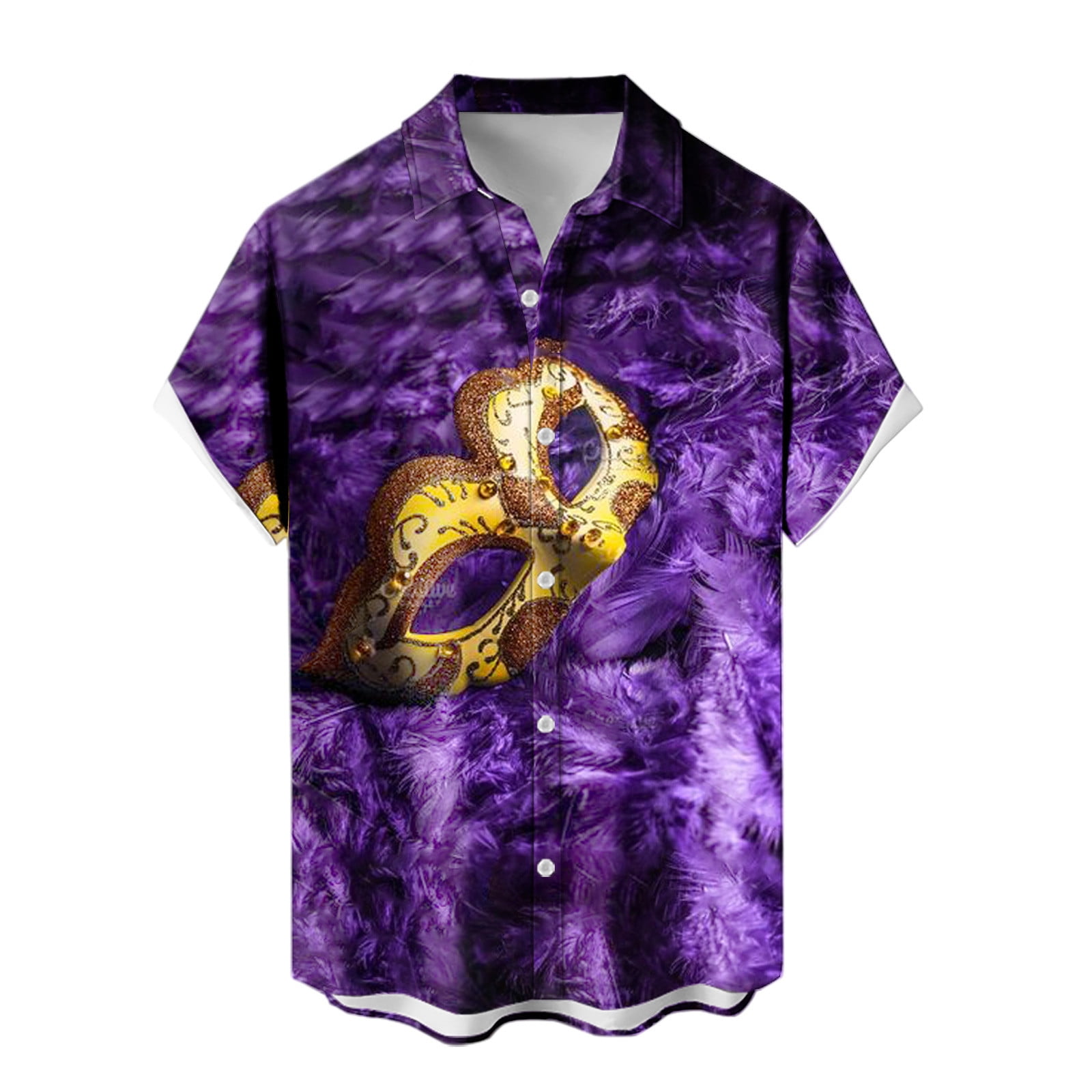 mardi gras button up shirts