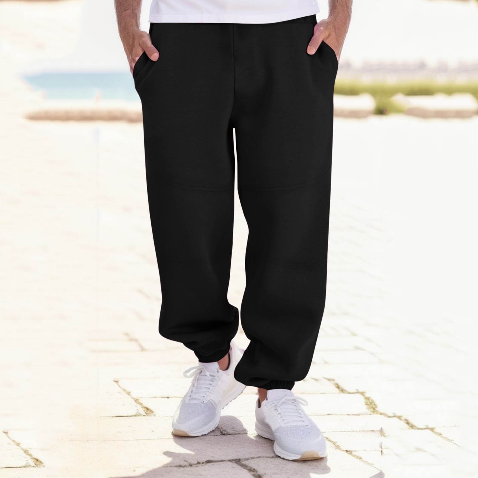 Fanxing Men Drawstring Sweatpants Big and Tall Joggers Pants Casual