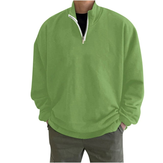 Fanxing Men's 1/4 Zipper Pullover Fall Casual Oversized Sweatshirts ...