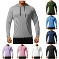 thumbnail image 1 of Fanxing Men's Athletic Hoodies Long Sleeve Fishing Shirts for Men Sun Protection Tops Navy XL, 1 of 6