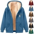 thumbnail image 1 of Fanxing Men's Casual Fleece Coat Western Warm Sherpa Lined Long Jackets Coats Full Zipper Hooded Sweatshirts Outerwear S-3XL Brown,XL, 1 of 1