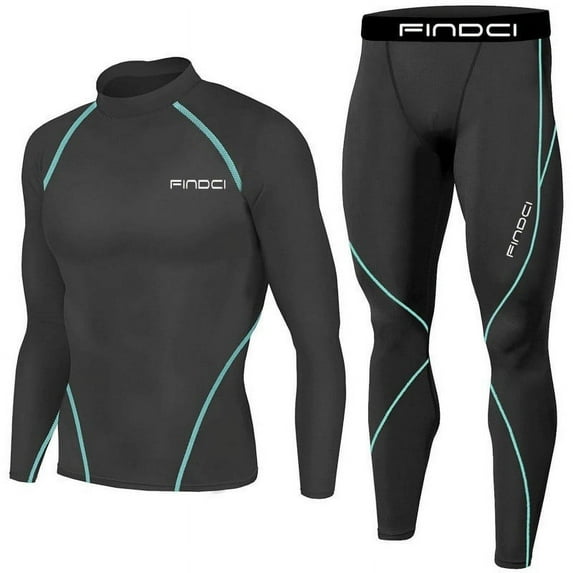 Fanxing Men's Sets Workout Pants Athletic Shirt and Leggings Running Tights for Sport