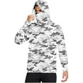 thumbnail image 1 of Fanxing Men's Hooded Sun Shirts with Mask Big and Tall Fishing Shirts for Men Long Sleeve UPF 50 Rash Guards Hiking Shirts Graphic Sweatshirts Gray,XXL, 1 of 6