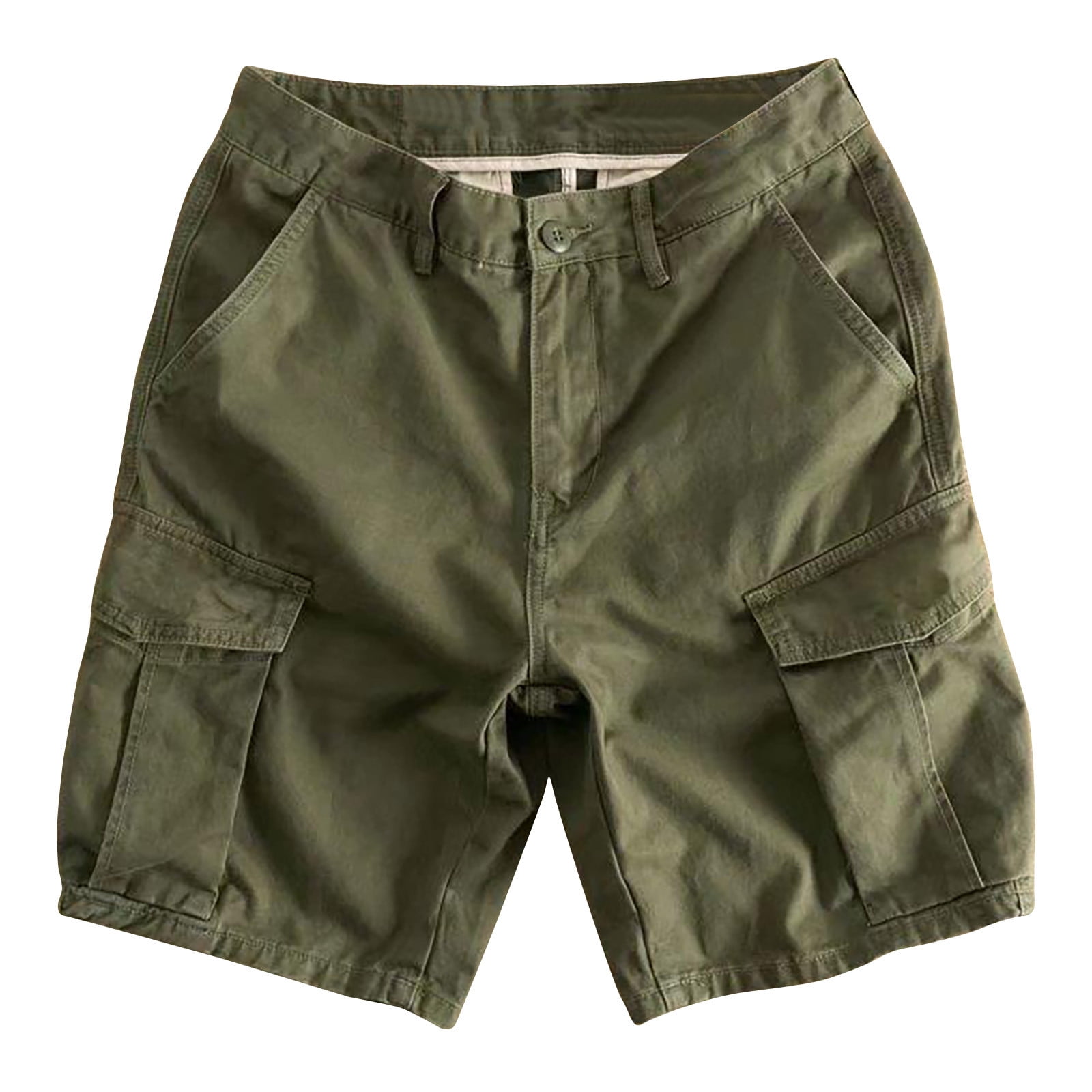 Fanxing Men's Pockets Cargo Shorts Below Knee Twill Long Shorts Work — free download