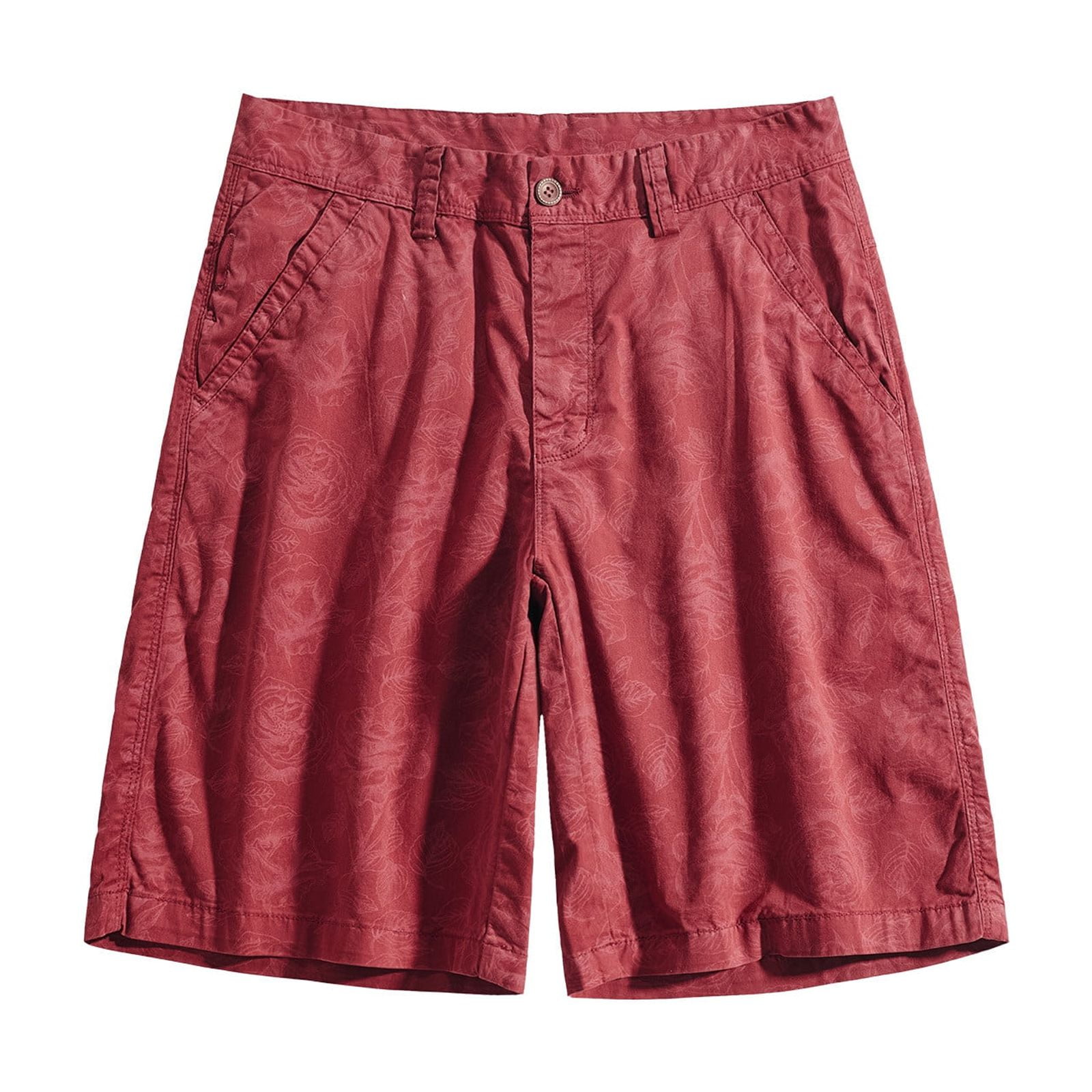 Fanxing Men's Stretch Shorts Casual Classic Fit Drawstring Khaki Shorts