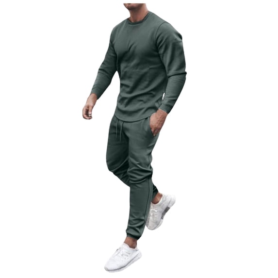 Fanxing Men's Tracksuit Sweatsuit 2 Piece Set Spring Casual Athletics Sweatshirt with Sweatpant 2pcs Outfits Father's Day Gifts
