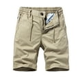 thumbnail image 1 of Fanxing Mens Cargo Pants 2025 Fashion Classic Cargo Stretch Shorts Loose Fit Work Shorts Multi Pockets Workout Shorts Khaki,S, 1 of 5