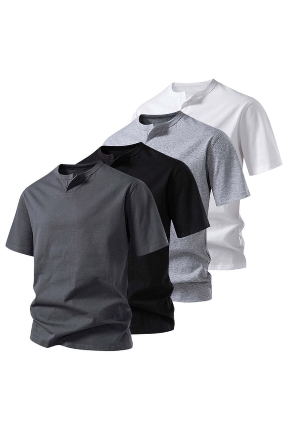 Mens Cotton Tshirts 2x Black Comfort Crewneck Short Sleeve Tees Stretchy Basic Summer Tops XXL