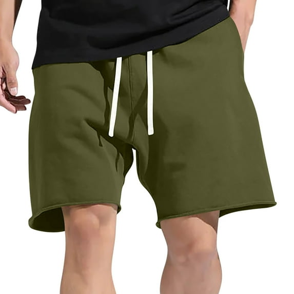 Fanxing Mens Hiking Shorts Summer Work Shorts Outdoor Tactical Shorts Lightweight Hip Hop Short Pants Streetwear Green,M