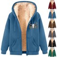 thumbnail image 1 of Fanxing Mens Sherpa Coat with Hood 2025 Winter Zip Up Jacket Fuzzy Fleece Jackets Outerwear Wine,XXXL, 1 of 5