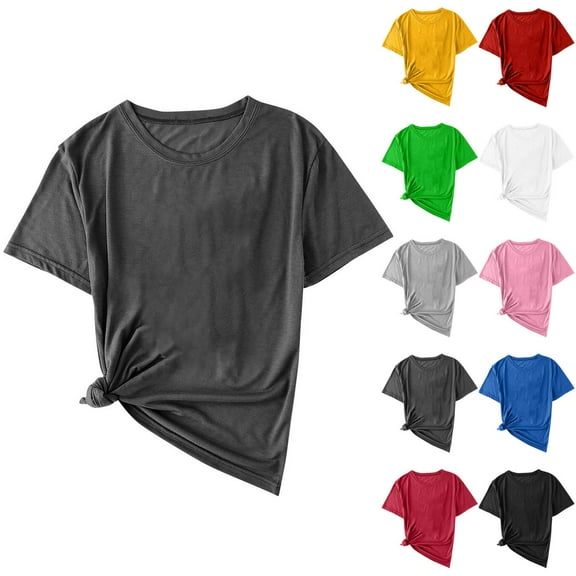 Fanxing Mens T Shirts Under $ 10 Blue Summer Short Sleeve Tshirts Gym to Office Essentials 3XL
