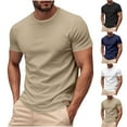 thumbnail image 1 of Fanxing Mens Workout Shirts Crew Neck Short Sleeve Tee Shirts Army Green,XXL, 1 of 8