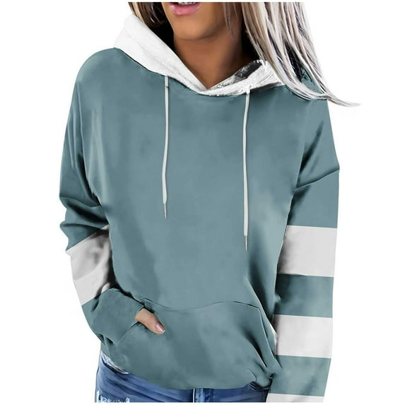 Fanxing Oversized Sweatshirts for Teen Girl Trendy Colorblock Fleece Hoodies Juniors Drop Shoulder Long Sleeve Pullover Hoody Tops 2025 Clearance Army Green,XXXL