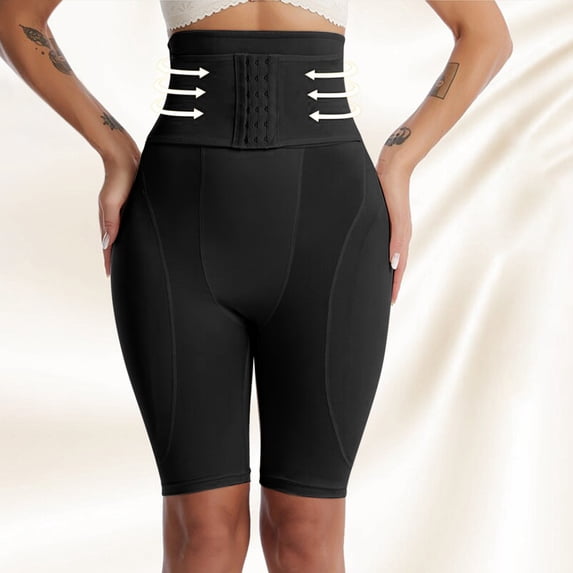 Fanxing Panties Tummy Control Underwear for Women Plus Size High Waisted Shaping Panties Body Shaper Seamless Slimming Shapewear Briefs prime from walmart Black,L