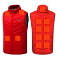 thumbnail image 1 of Fanxing Plus Size Sleeveless Heated Jackets for Unsex Womens Heated Vest without Power Bank USB Smart Heating Winter Coat Red 4XL, 1 of 7
