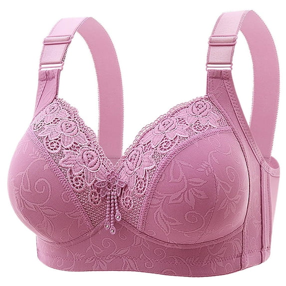 Fanxing Push-Up Lace Bra Womens Comfy Bra Plus Size Sports Bra Posture Correction Bra 32AB:Medium