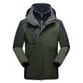 thumbnail image 1 of Fanxing Rain Jacket Clearance 2023 3 in 1 Waterproof Rain Jacket, Shell Hooded Windbreake jacket Outdoor Raincoat Hiking Travel Climbing Softshell Raincoat for Womens Men Lightweight, 1 of 3