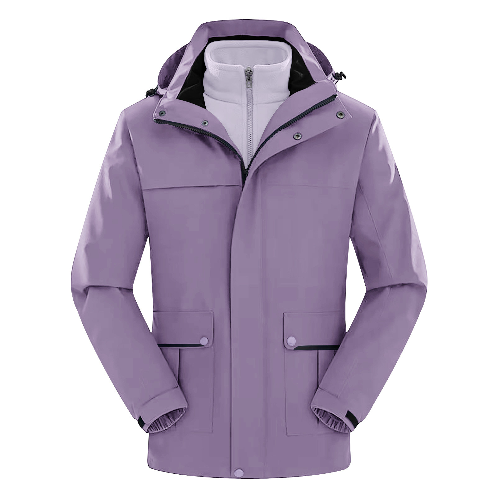 Fanxing Rain Jacket Clearance 2023 Womens 3 in 1 Waterproof Raincoat