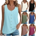 thumbnail image 1 of Fanxing Summer Eyelet Tank Tops for Women Under $10 Cutout Sleeveless Tees Shirts Loose Fit Crewneck Embroidery Vaction Shirt Hot Pink,M, 1 of 7