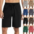 thumbnail image 1 of Fanxing Summer Shorts for Men Beach Casual Hiking Athletic Shorts Training Running Jogging Shorts with Pockets Dark Gray,XXL, 1 of 7