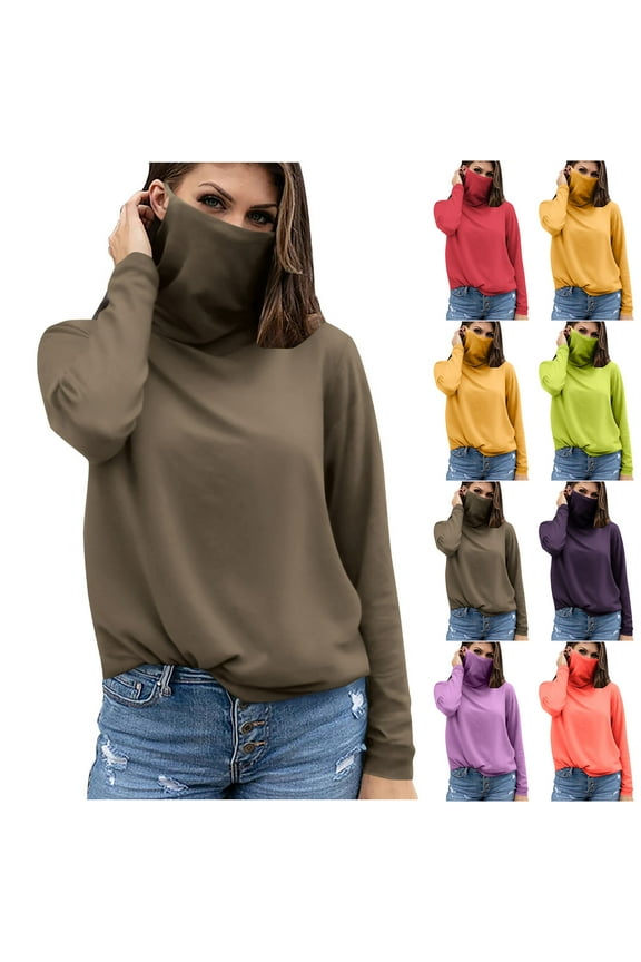 Sun Protection with Mask for Women UPF 50+ Sun Protection Long Sleeve Sun Shirt for Outdoor Watermelon Red,XXL