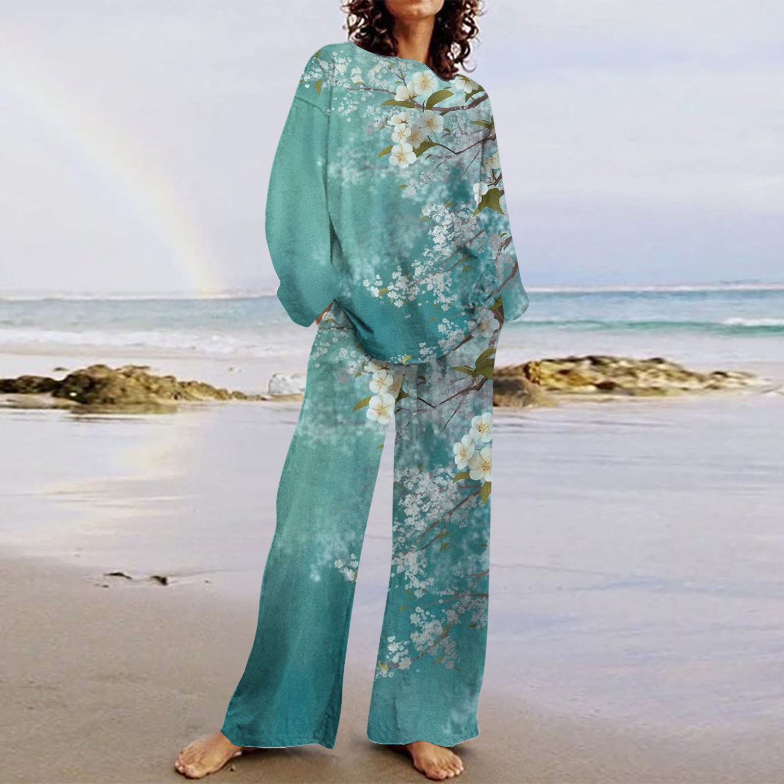 Fanxing Sweatsuits 2pcs Sets Juniors Xs Women's Fashion Outfits 2 Piece Sweatsuit TieDye Long