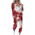 thumbnail image 1 of Fanxing Sweatsuits 2pcs Sets Teens Ugly Christmas Santas Claus Sweatsuits for Women Xmas Long Pants Tracksuits Two Piece Outfit Loose Jogger Set Christmas Gift Clearance 2024, 1 of 5