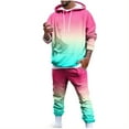 thumbnail image 2 of Girls Clothes Set Tie Dye Hoodie Pullover Tracksuit 2 of 12