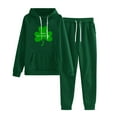 thumbnail image 1 of Fanxing Two Piece Outfits for Women St Patrick's Day Casual Long Sleeve Sweatsuits Jogger Tracksuits Lounge Sets, 1 of 8