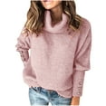 thumbnail image 1 of Fanxing Ugly Christmas Sweaters For Women Sweater Women's Turtleneck Oversized Sweater 2025 Fall Long Sleeve Tunic Pullover Sweaters Loose Fit Knit Tops, 1 of 6