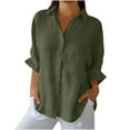 thumbnail image 1 of Fanxing Under 20 Bohemian Embroidered Cotton Linen Tops for Women Mexican Peasant Blouses Vintage Short-Sleeve Tunic Shirts L, 1 of 9