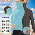 thumbnail image 1 of Fanxing Unisex Cooling UPF 50 Sun Shirt Plus Size Hiking & Beach for Mens Womens Lightweight Summer Green,XXXXXL, 1 of 9