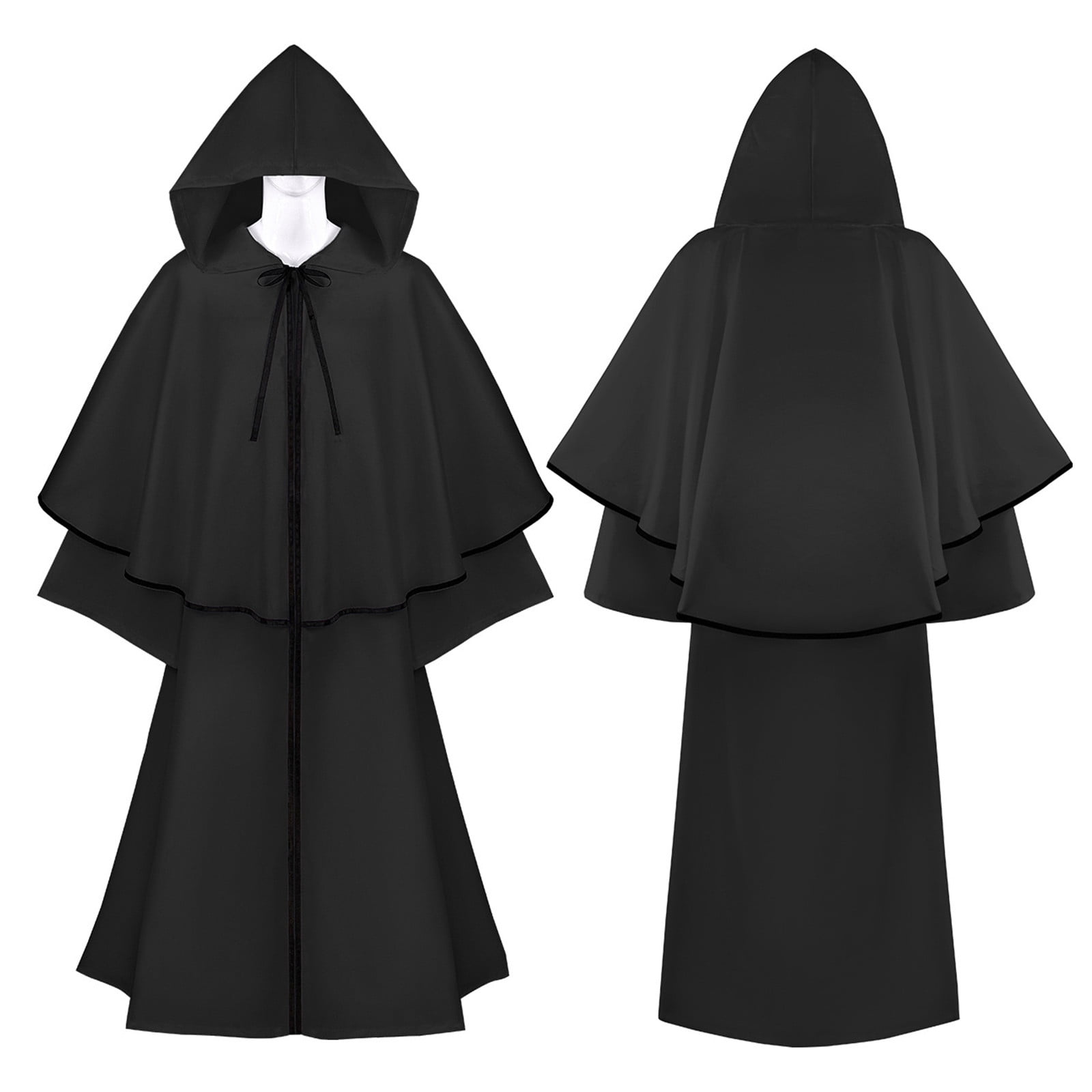 Fanxing Unisex Hooded Cape Cloak for Men and Women Maxi Capes Cloaks