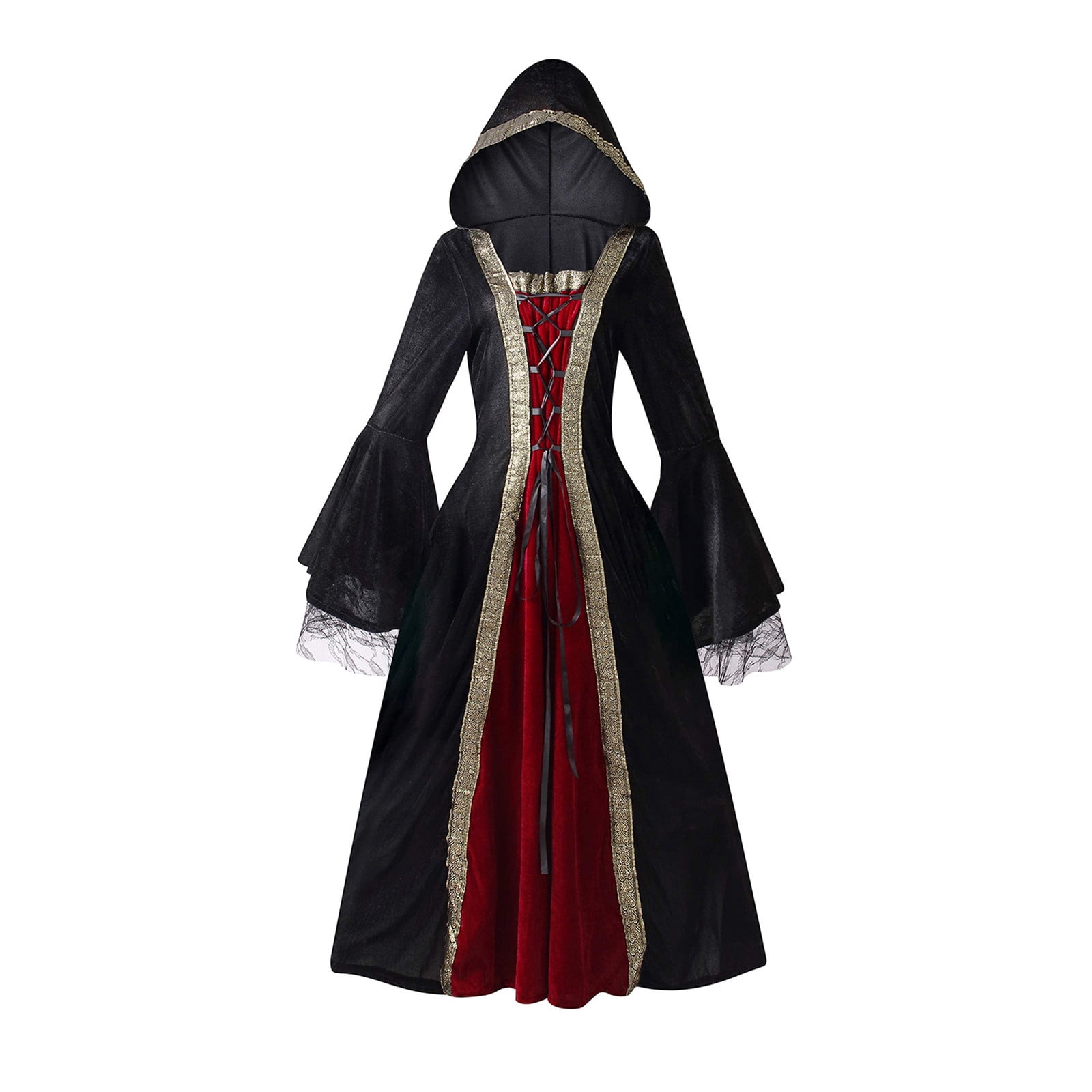 Fanxing Unisex Velvet Renaissance Medieval Cloak Cape for Women Men Maxi Velvet Gothic Capes
