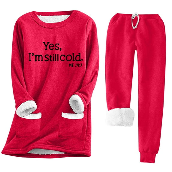 Fanxing Womans Pajamas Set Petite Sleep Lounge Fuzzy Fleece Pajamas Sets for Women Flannel Sleepwear Plush Pajama Lounge Pants Set