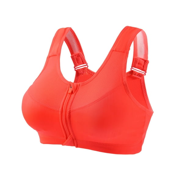 Fanxing Women Bra Under 5 Breathable Cool Liftup Air Bra, Womens Comfortable Bras Large Size Air Bra Comfortable No Underwire Bra Full Support Everyday Bra 0 Orange,XXL