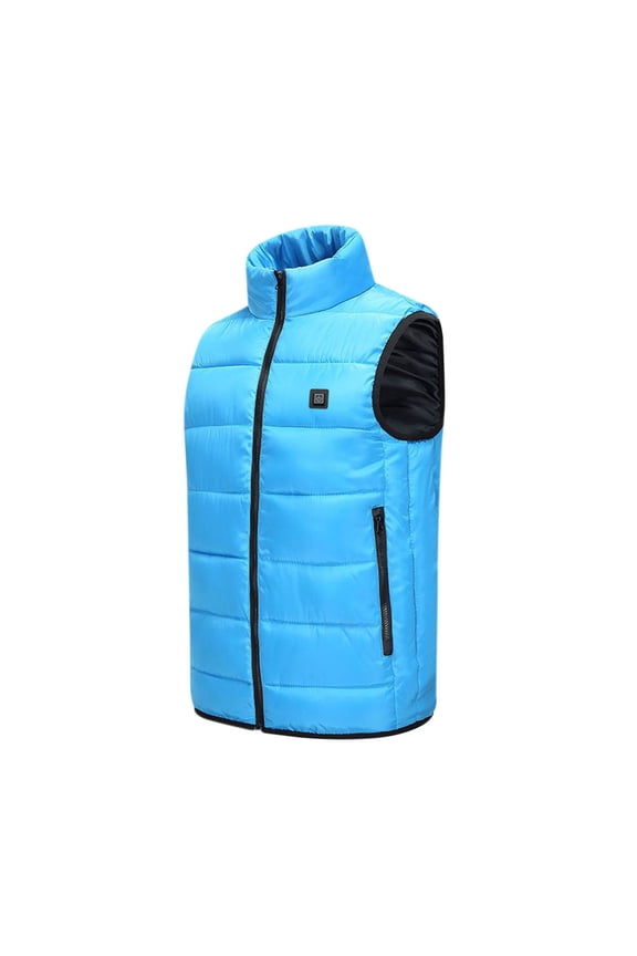 Women Men's Lightweight Heated Vest for Skiing, Golfing, Hiking Power Bank Heated Jacket 5 Zones USB Electric Heating Jackets