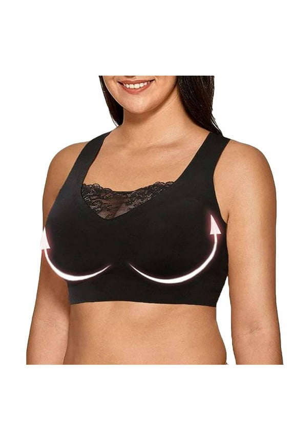 Women Plus Size Full-Coverage Wirefree Bra Everyday T-Shirt Bras Support Wireless Bra M,L,XL,XXL,3XL,4XL,5XL,6XL,7XL