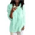 thumbnail image 1 of Fanxing Women Plus Size Pullovers Fleece Velour Shirts Comfort Loose Plush Tops Cozy Long Sleeve Blouses, 1 of 5