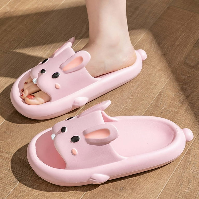 Fanxing Women's Cute Animal Slippers Ultra Soft Cloud Slides Indoor/Outdoor  Comfortable Memory Foam Bedroom Sandals