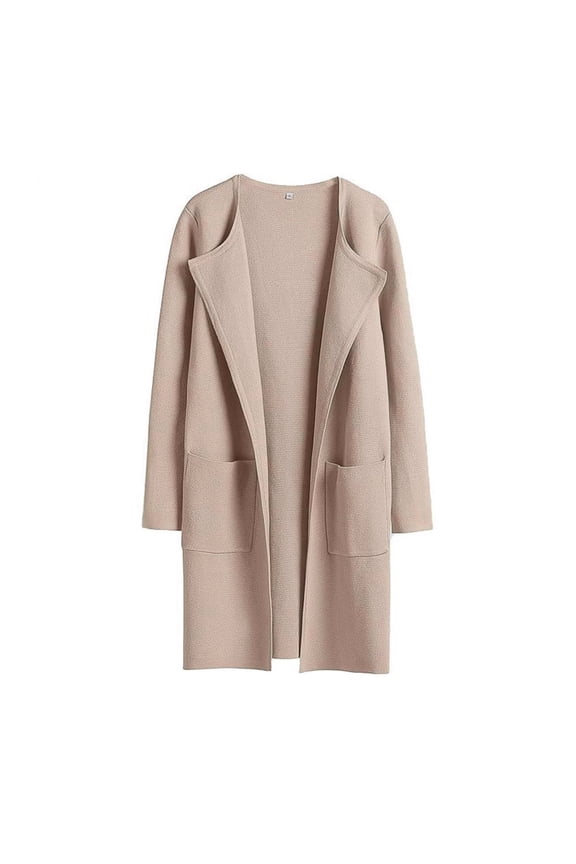 Women's Lightweight Cardigan 2025 Fall Open Front Knit Casual Long Coatigan Sweater Jacket Coat Pink M