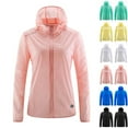 thumbnail image 1 of Fanxing Women's Sun Protection Hoodie UPF 50+ Long Sleeve Hiking Fishing Hooded Shirt, UV Rash Guard for Women Green,XXXL, 1 of 8