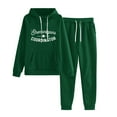 thumbnail image 1 of Fanxing Women's Two Piece Oversized St Patrick Sweatsuits Outfits Long Sleeve Pullover Tops & Pants Tracksuit Lounge Sets, 1 of 5