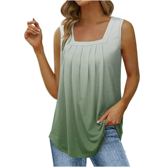 Fanxing Womens Cap Sleeve Tank Tops Blouses Dressy Flowy Tank Tops Shirts Cute Flowy Loose Fit Tunics